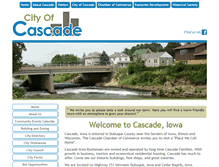 Tablet Screenshot of cityofcascade.org